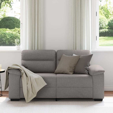 Vidaxl 2-zitsbank taupe 160x81x84 cm stof