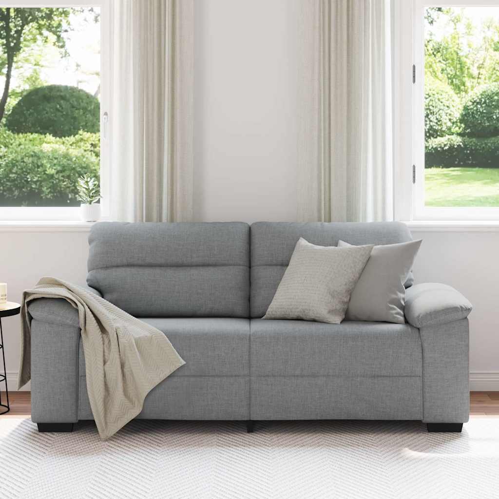 Vidaxl 2-zitsbank 180x81x84 cm stof lichtgrijs