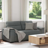 Vidaxl 2-zitsbank 180x81x84 cm stof donkergrijs