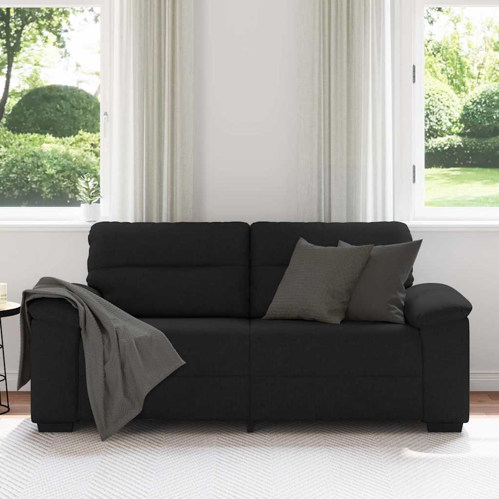 Vidaxl 2-zitsbank 180x81x84 cm stof zwart
