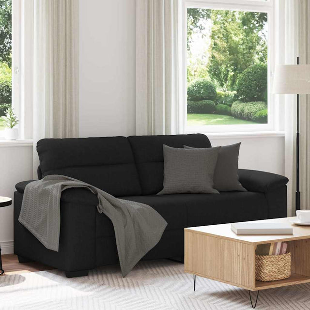 Vidaxl 2-zitsbank 180x81x84 cm stof zwart