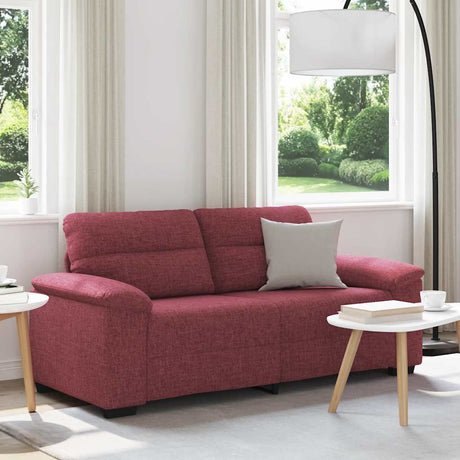 Vidaxl 2-zitsbank wijnrood 180x81x84 cm stof