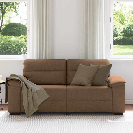 Vidaxl 2-zitsbank bruin 180x81x84 cm stof