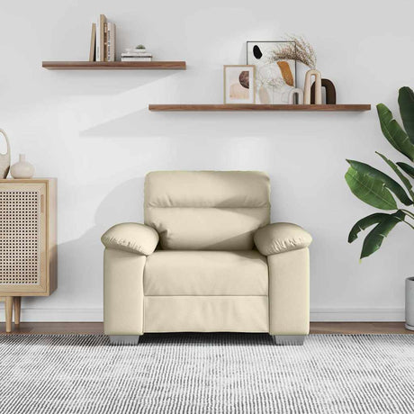 Vidaxl sofastoel crème 100x81x84 cm kunstleer
