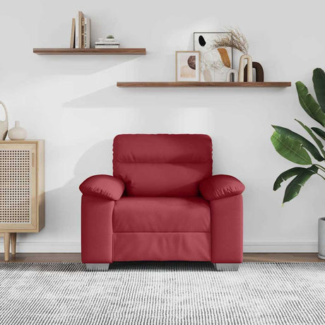 Vidaxl bankstoel wijnrood 100x81x84 cm kunstleer