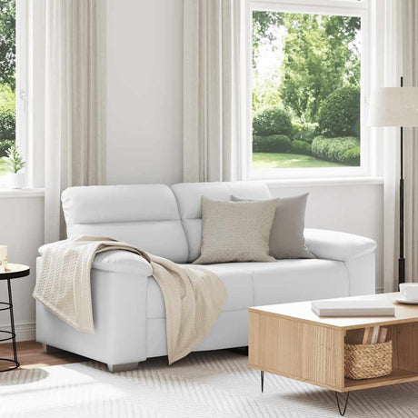 Vidaxl 2-zitsbank wit 160x81x84 cm kunstleer