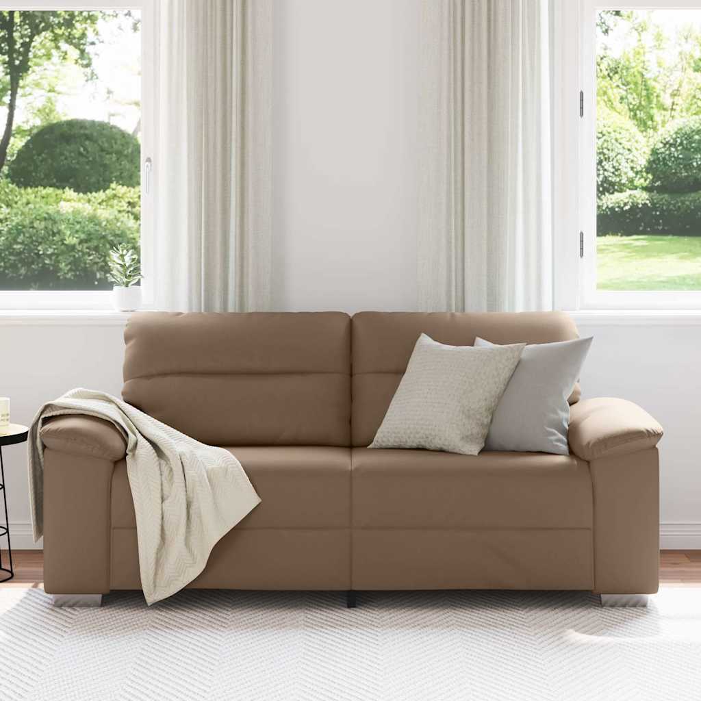 Vidaxl 2-zitsbank cappuccino 180x81x84 cm kunstleer