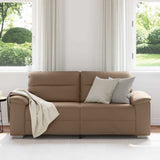 Vidaxl 2-zitsbank cappuccino 180x81x84 cm kunstleer