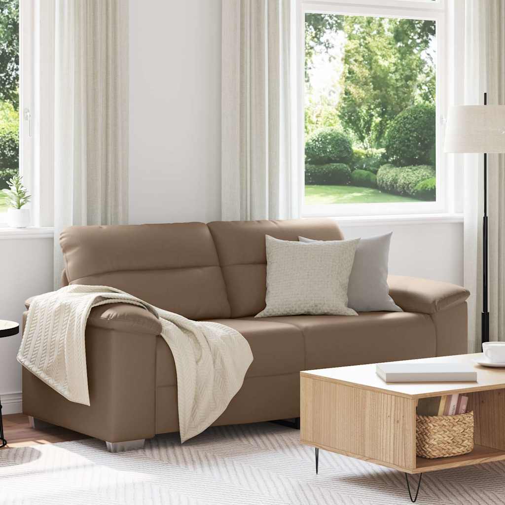 Vidaxl 2-zitsbank cappuccino 180x81x84 cm kunstleer