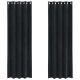 Vidaxl verduisterende gordijnen 2 pcs zwart 140 x 260 cm fluweel