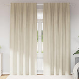 Vidaxl verduisterende gordijnen 2 pcs crème 140 x 260 cm fluweel