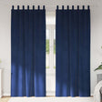 Vidaxl gordijnen 2 st donkerblauw 140 x 225 cm fluweel