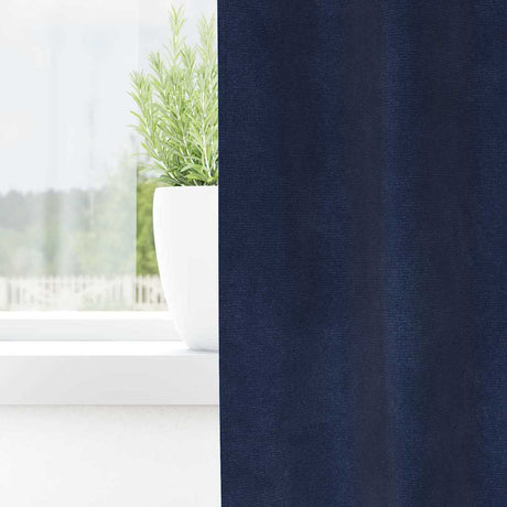 Vidaxl gordijnen 2 st donkerblauw 140 x 245 cm fluweel