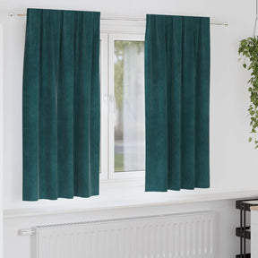 Vidaxl gordijnen 2 st donkergroen 140 x 175 cm fluweel