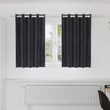Vidaxl verduisterende gordijnen 2 pcs donkergrijs 140 x 140 cm fluweel