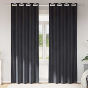 Vidaxl gordijnen 2 st donkergrijs 140 x 260 cm fluweel