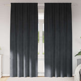 Vidaxl verduisterende gordijnen 2 pcs lichtgrijs 140 x 260 cm fluweel