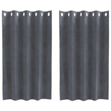 Vidaxl verduisterende gordijnen 2 pcs lichtgrijs 140 x 140 cm fluweel