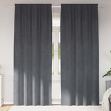 Vidaxl gordijnen 2 st lichtgrijs 140 x 225 cm fluweel