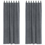 Vidaxl verduisterende gordijnen 2 pcs lichtgrijs 140 x 260 cm fluweel