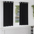 Vidaxl zwart-out gordijnen met ringen 2 st zwart 175 x 140 cm
