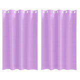 Vidaxl zwart-out gordijnen met ringen 2 pcs paars 175 x 140 cm