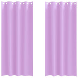 Vidaxl zwart-out gordijnen met ringen 2 pcs paars 245 x 140 cm