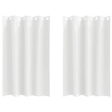 Vidaxl zwart-out gordijnen met ringen 2 pcs puur wit 175 x 140 cm