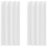 Vidaxl zwart-out gordijnen met ringen 2 pcs puur wit 260 x 140 cm
