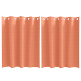Vidaxl zwart-out gordijnen met ringen 2 pcs terracotta 140 x 140 cm