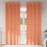 Vidaxl zwart-out gordijnen met ringen 2 pcs terracotta 260 x 140 cm