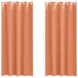Vidaxl zwart-out gordijnen met ringen 2 pcs terracotta 260 x 140 cm