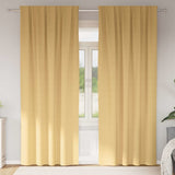 Vidaxl zwart-out gordijnen met ringen 2 pcs beige 260 x 140 cm