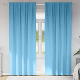 Vidaxl zwart-out gordijnen met ringen 2 pcs lichtblauw 245 x 140 cm