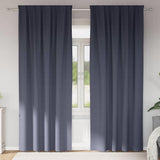 Vidaxl zwart-out gordijnen met ringen 2 pcs antraciet 225 x 140 cm