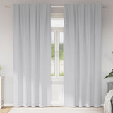 Vidaxl zwart-out gordijnen met ringen 2 pcs bleekgrijs 225 x 140 cm