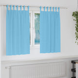 Vidaxl zwart-out gordijnen met ringen 2 pcs lichtblauw 140 x 140 cm