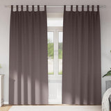 Vidaxl zwart-out gordijnen met ringen 2 pcs donkerbruin 245 x 140 cm