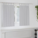 Vidaxl zwart-out gordijnen met ringen 2 pcs lichtgrijs 140 x 140 cm