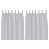 Vidaxl zwart-out gordijnen met ringen 2 pcs lichtgrijs 140 x 140 cm