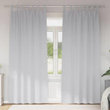 Vidaxl zwart-out gordijnen met ringen 2 pcs bleekgrijs 260 x 140 cm