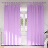 Vidaxl zwart-out gordijnen met ringen 2 pcs paars 245 x 140 cm
