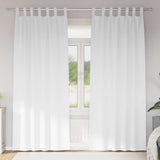Vidaxl zwart-out gordijnen met ringen 2 pcs puur wit 260 x 140 cm