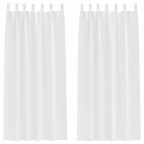 Vidaxl zwart-out gordijnen met ringen 2 pcs puur wit 260 x 140 cm
