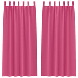 Vidaxl zwart-out gordijnen met ringen 2 pcs felroze 260 x 140 cm