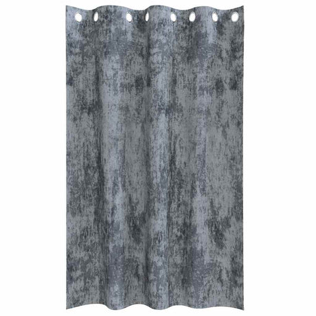 Vidaxl velvet gordijnen 2 st zilvergrijs 175 x 140 cm fluweel