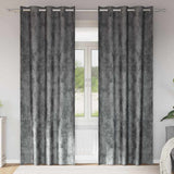Vidaxl velvet gordijnen met gordijnen 2 pcs grijs 225 x 140 cm fluweel
