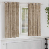 Vidaxl velvet gordijnen 2 pcs champagne 175 x 140 cm fluweel