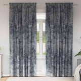 Vidaxl velvet gordijnen 2 st zilvergrijs 245 x 140 cm fluweel