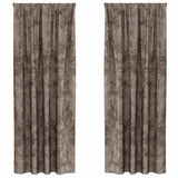 Vidaxl velvet gordijnen 2 pcs cappuccino 260 x 140 cm fluweel